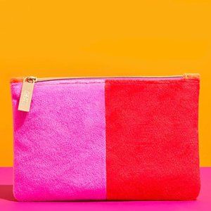 IPSY December 2022 Glam Bag Red & Pink HOORAY Makeup Bag - Bag Only - NEW
